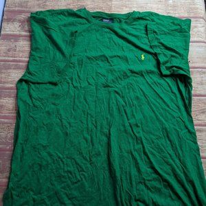 Polo ralph lauren Vtg T-shirt Green Short Sleeve Vintage XL.